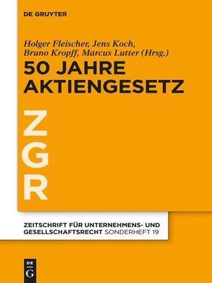 cover image of 50 Jahre Aktiengesetz